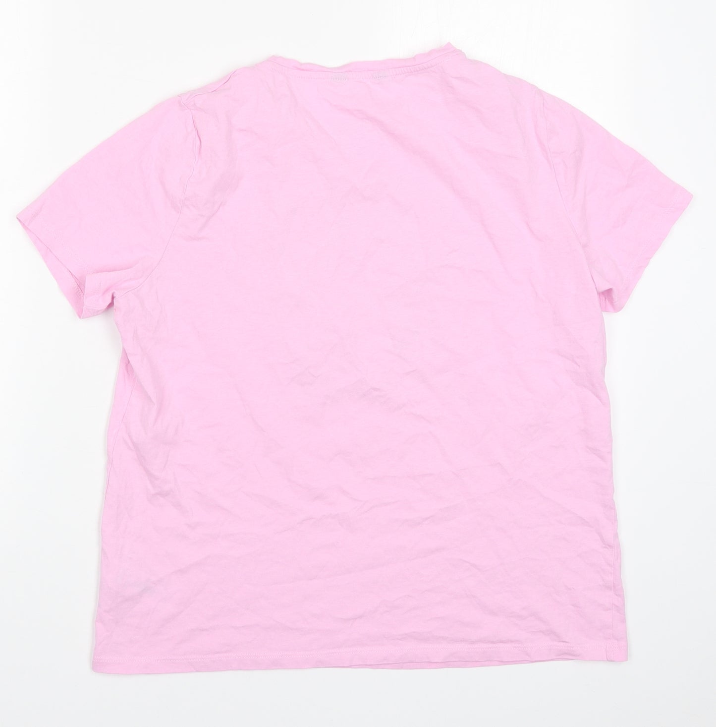 New Look Womens Pink Solid  Top Pyjama Top Size 14  - J'adore