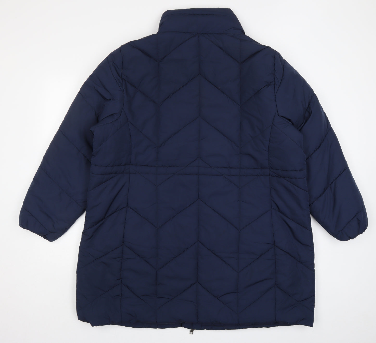 Marks and Spencer Womens Blue   Quilted Coat Size 22