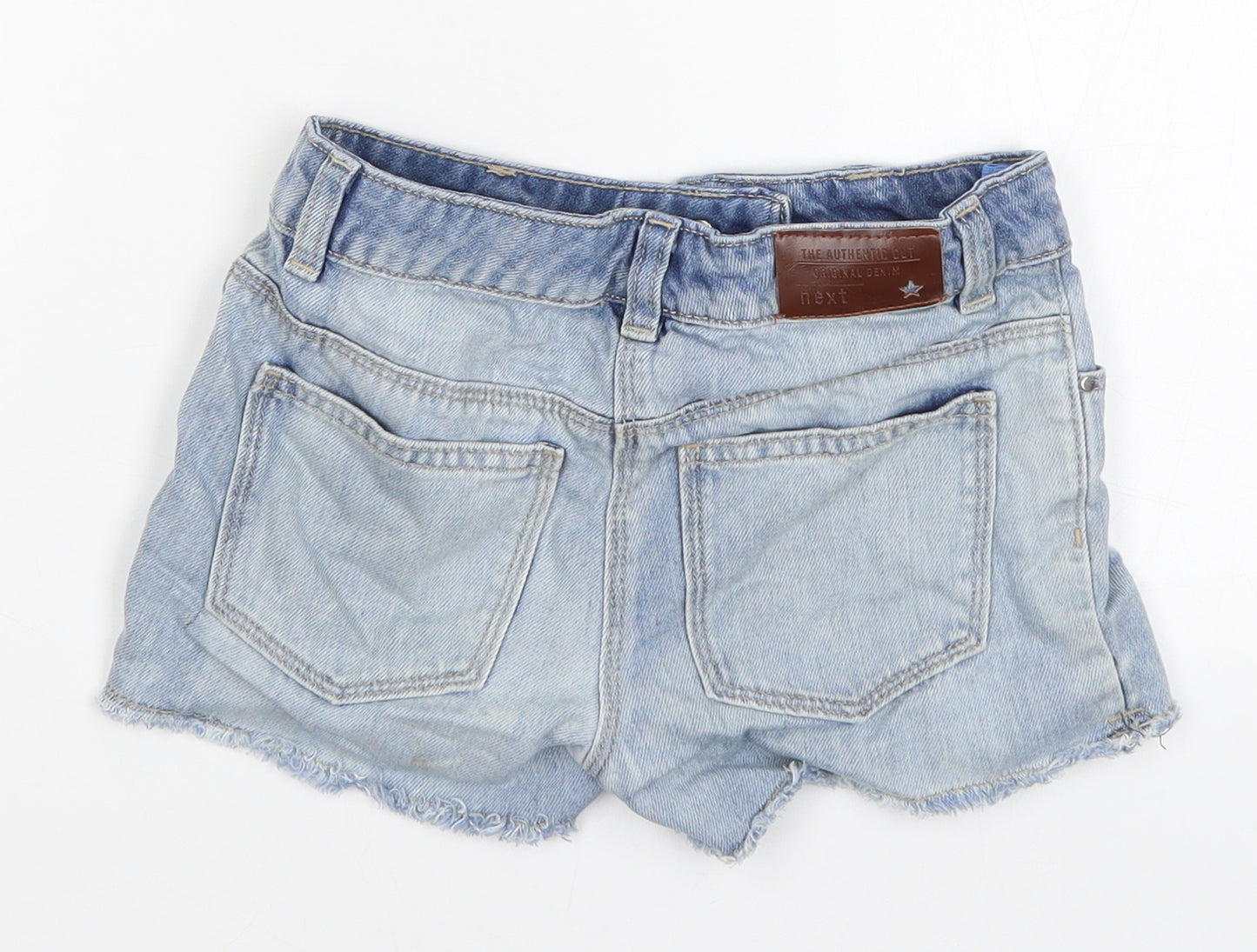 NEXT Girls Blue  Denim Cut-Off Shorts Size 9 Years