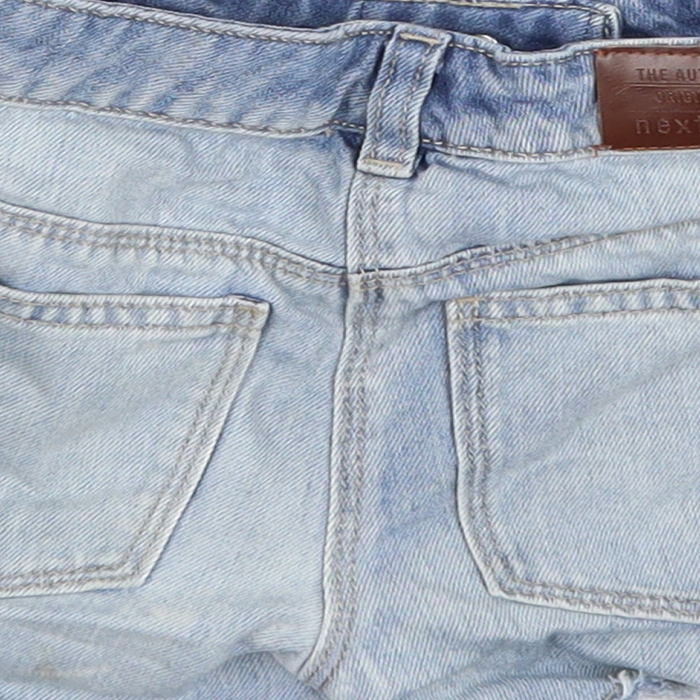 NEXT Girls Blue  Denim Cut-Off Shorts Size 9 Years