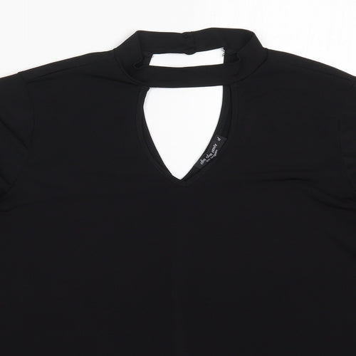 Cha Cha Vente Womens Black   Basic Blouse Size XL
