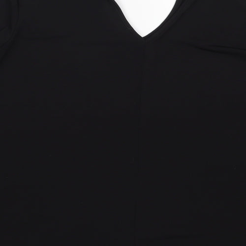 Cha Cha Vente Womens Black   Basic Blouse Size XL