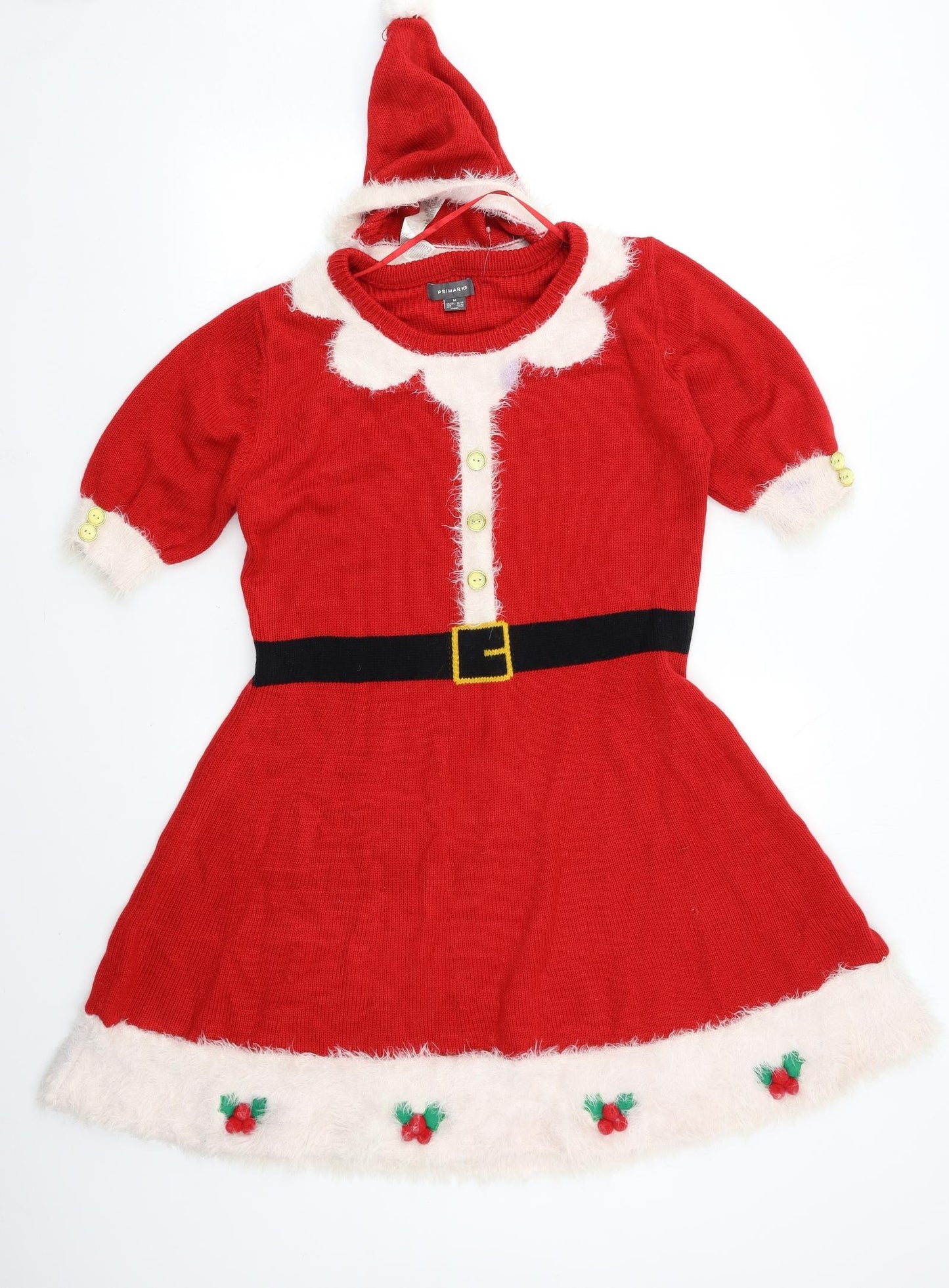 Primark Womens Red   Jumper Dress  Size 12  - CHRISTMAS