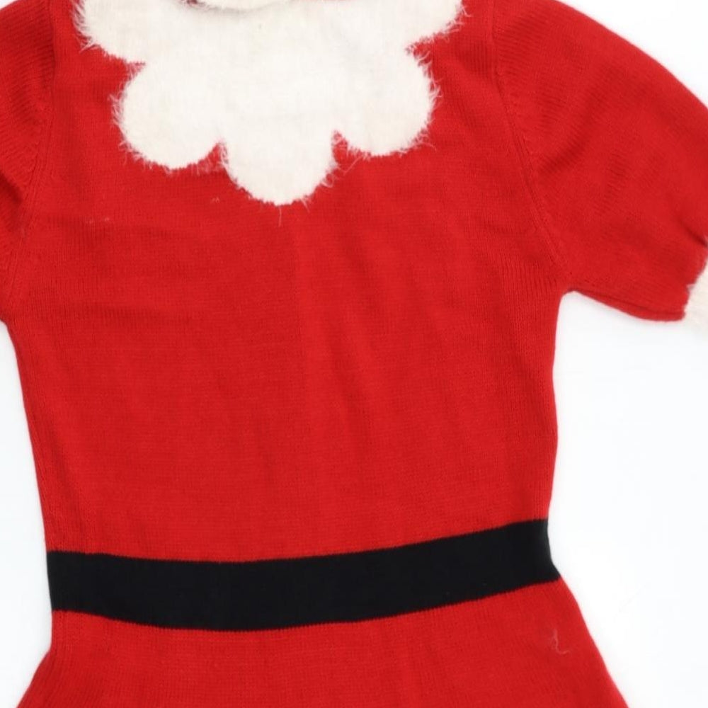 Primark Womens Red   Jumper Dress  Size 12  - CHRISTMAS