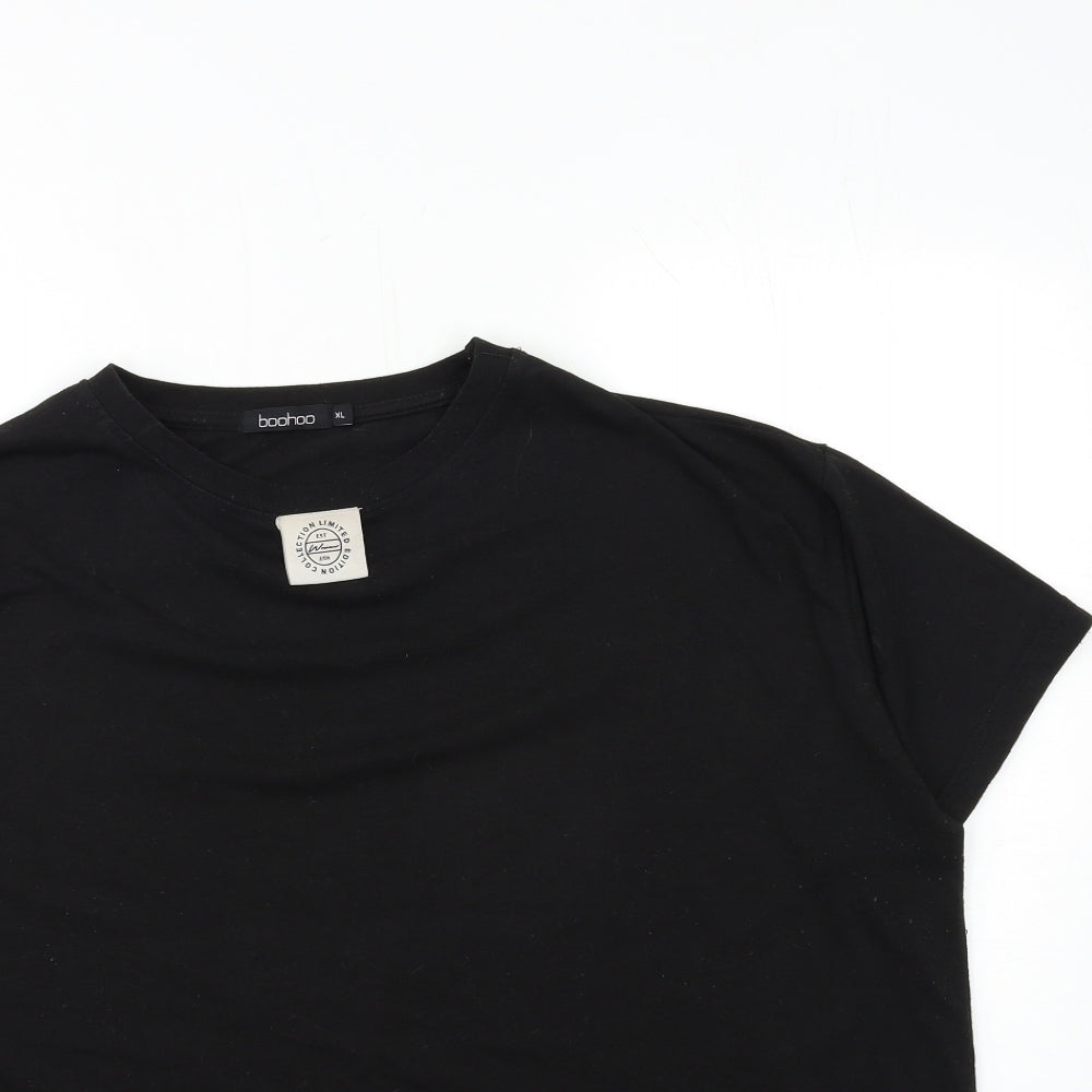 Boohoo Mens Black    T-Shirt Size XL