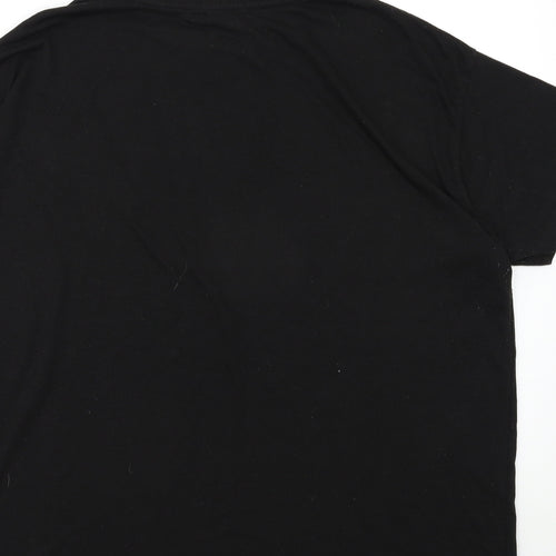 Boohoo Mens Black    T-Shirt Size XL
