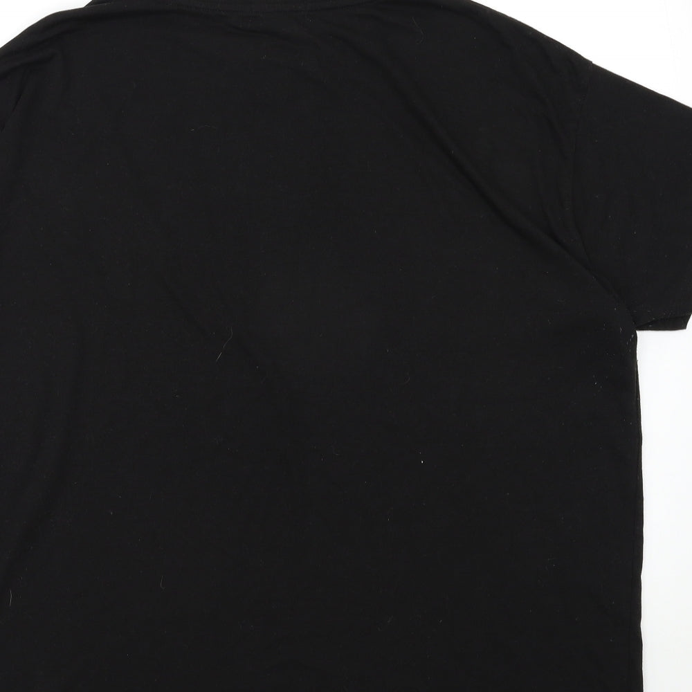 Boohoo Mens Black    T-Shirt Size XL
