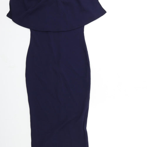 PRETTYLITTLETHING Womens Blue   Bodycon  Size 6