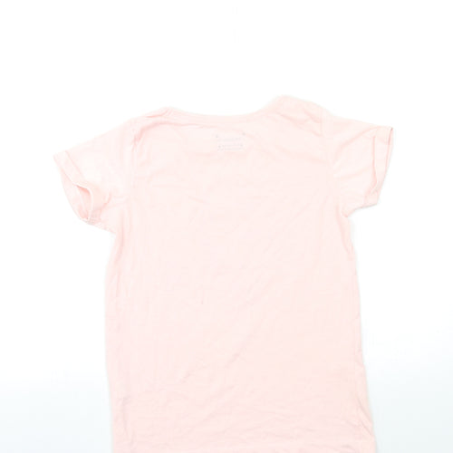 Primark Girls Pink   Basic T-Shirt Size 11-12 Years  - Unicorn