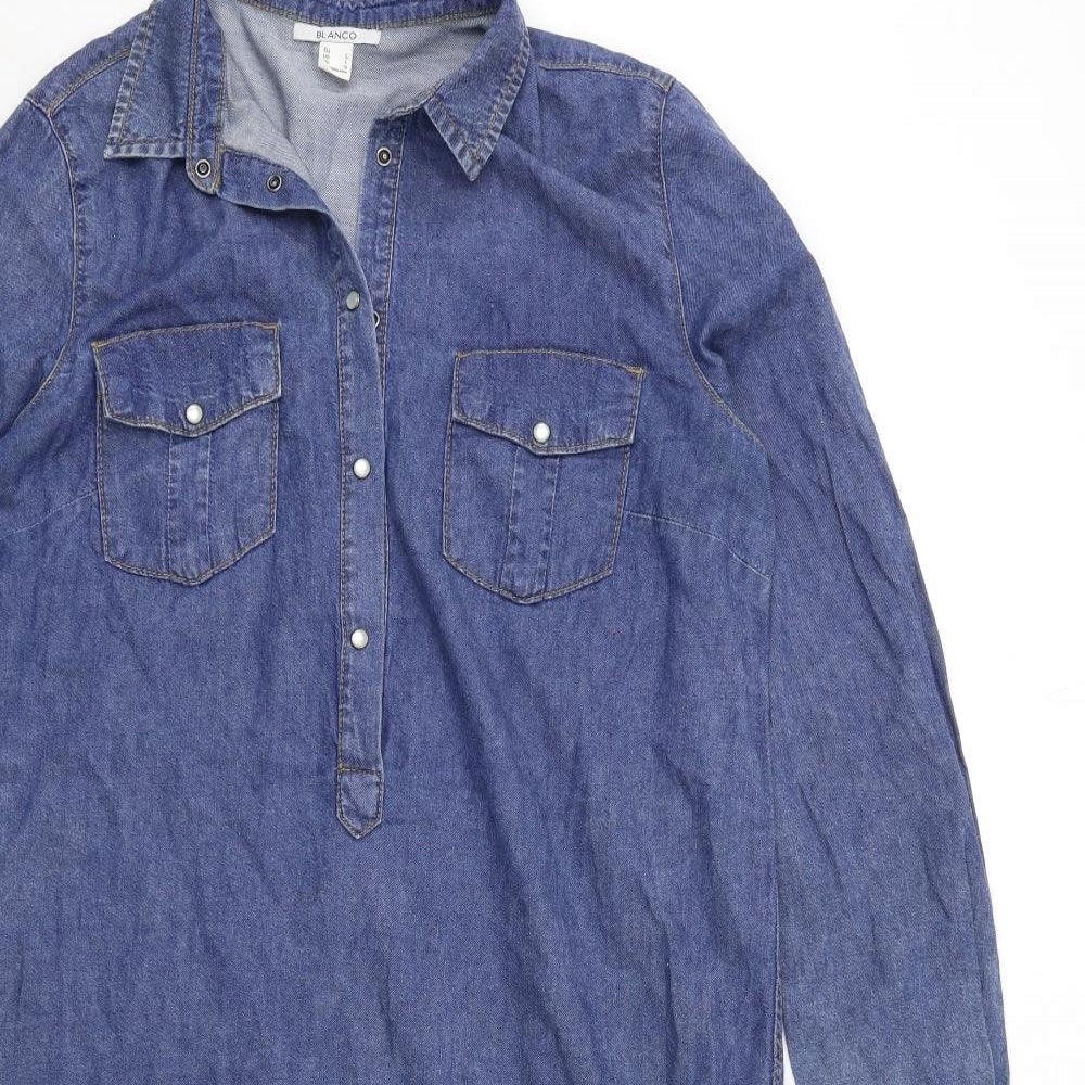 Blanco Womens Blue  Denim Shift  Size L