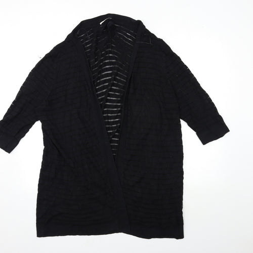 TU Womens Black  Knit Cardigan Jumper Size 20