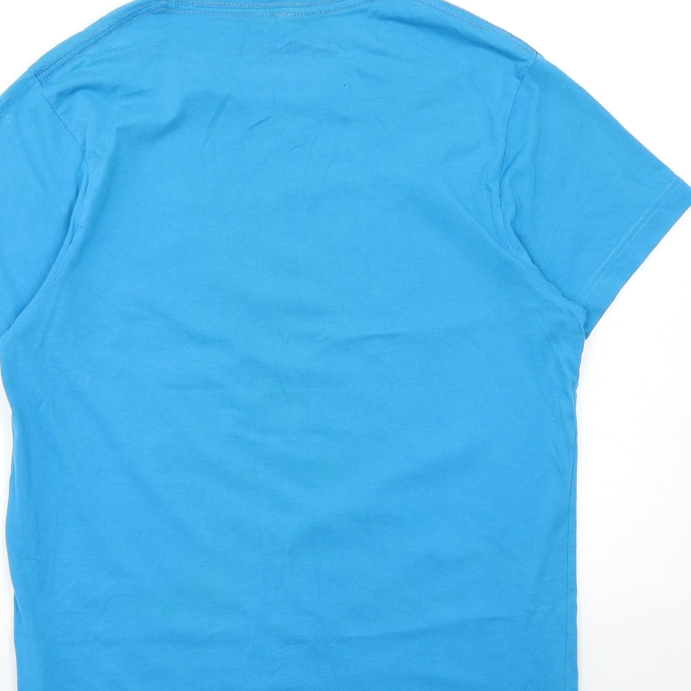 JACK & JONES Mens Blue    T-Shirt Size L