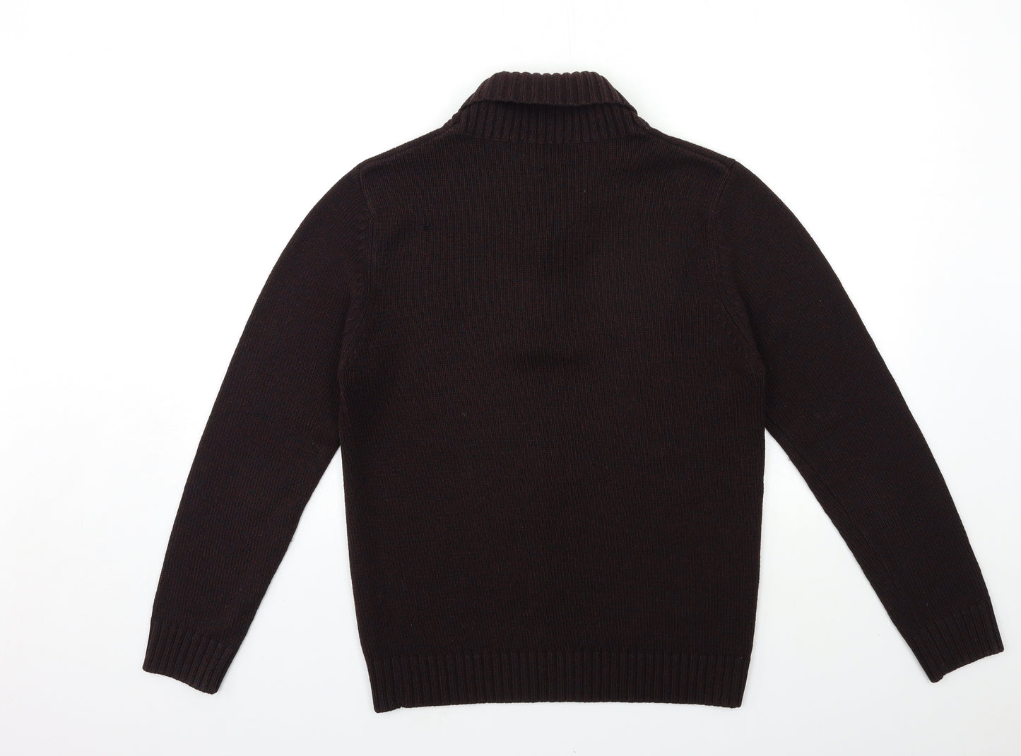George Mens Brown  Knit Pullover Jumper Size S