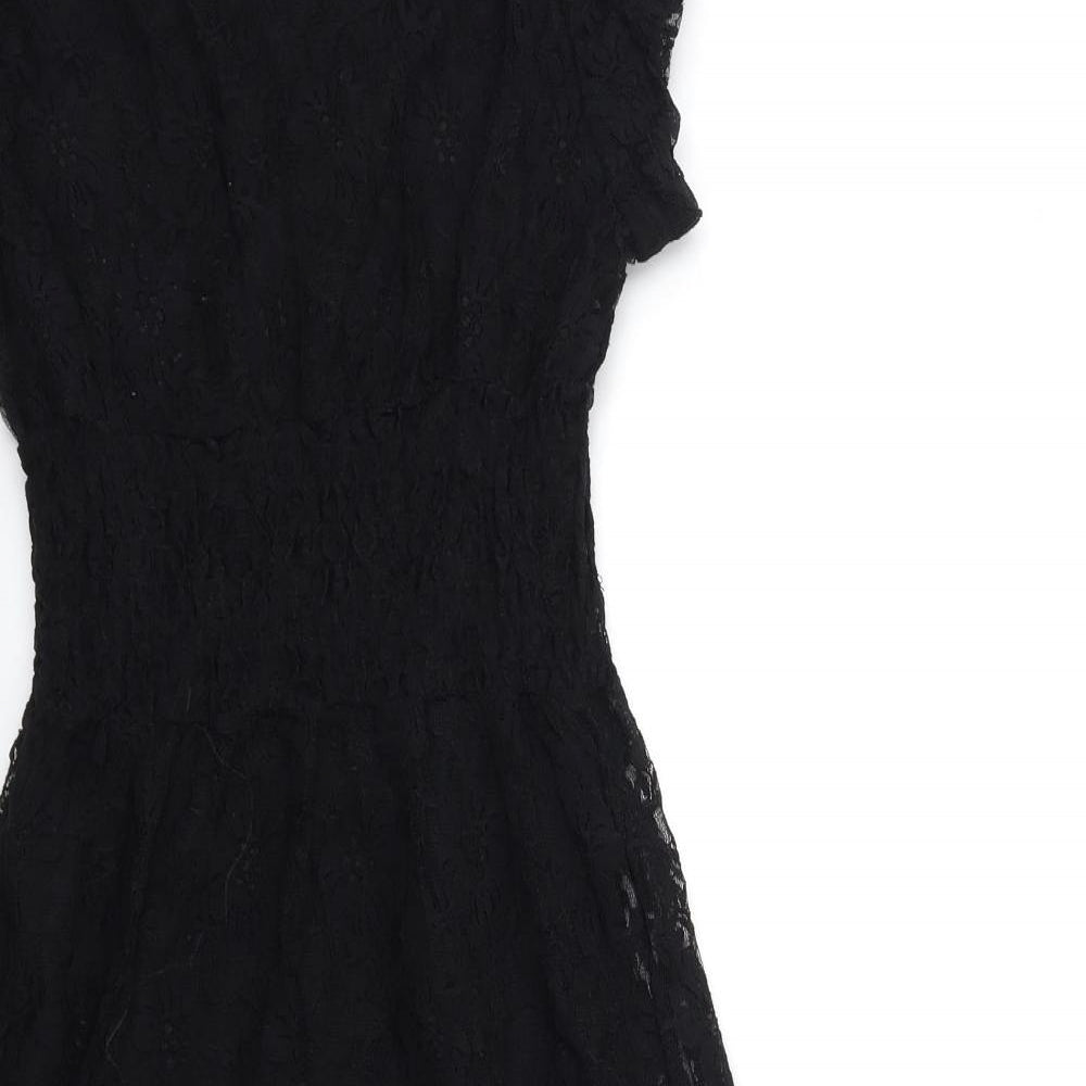 Rage Womens Black  Lace Fit & Flare  Size 10