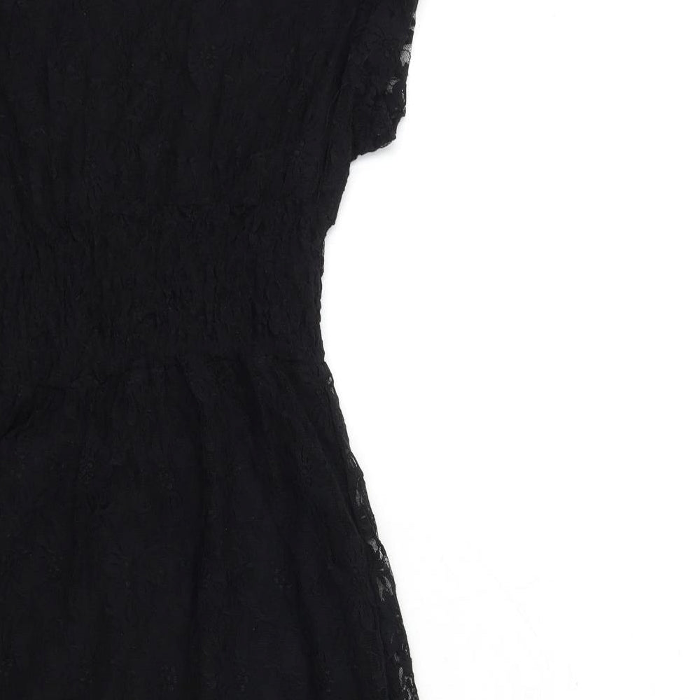 Rage Womens Black  Lace Fit & Flare  Size 10