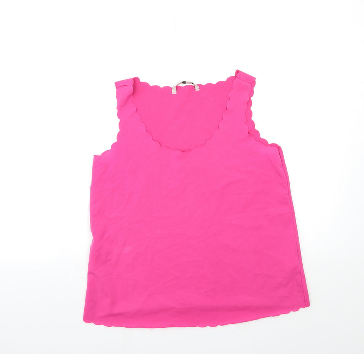 TU Womens Pink   Basic Tank Size 8