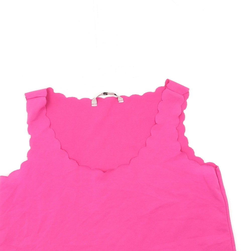 TU Womens Pink   Basic Tank Size 8