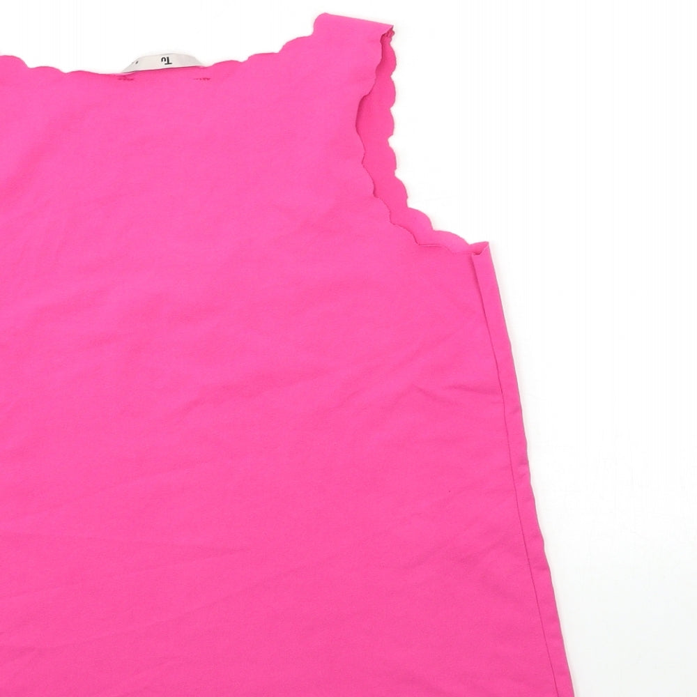 TU Womens Pink   Basic Tank Size 8