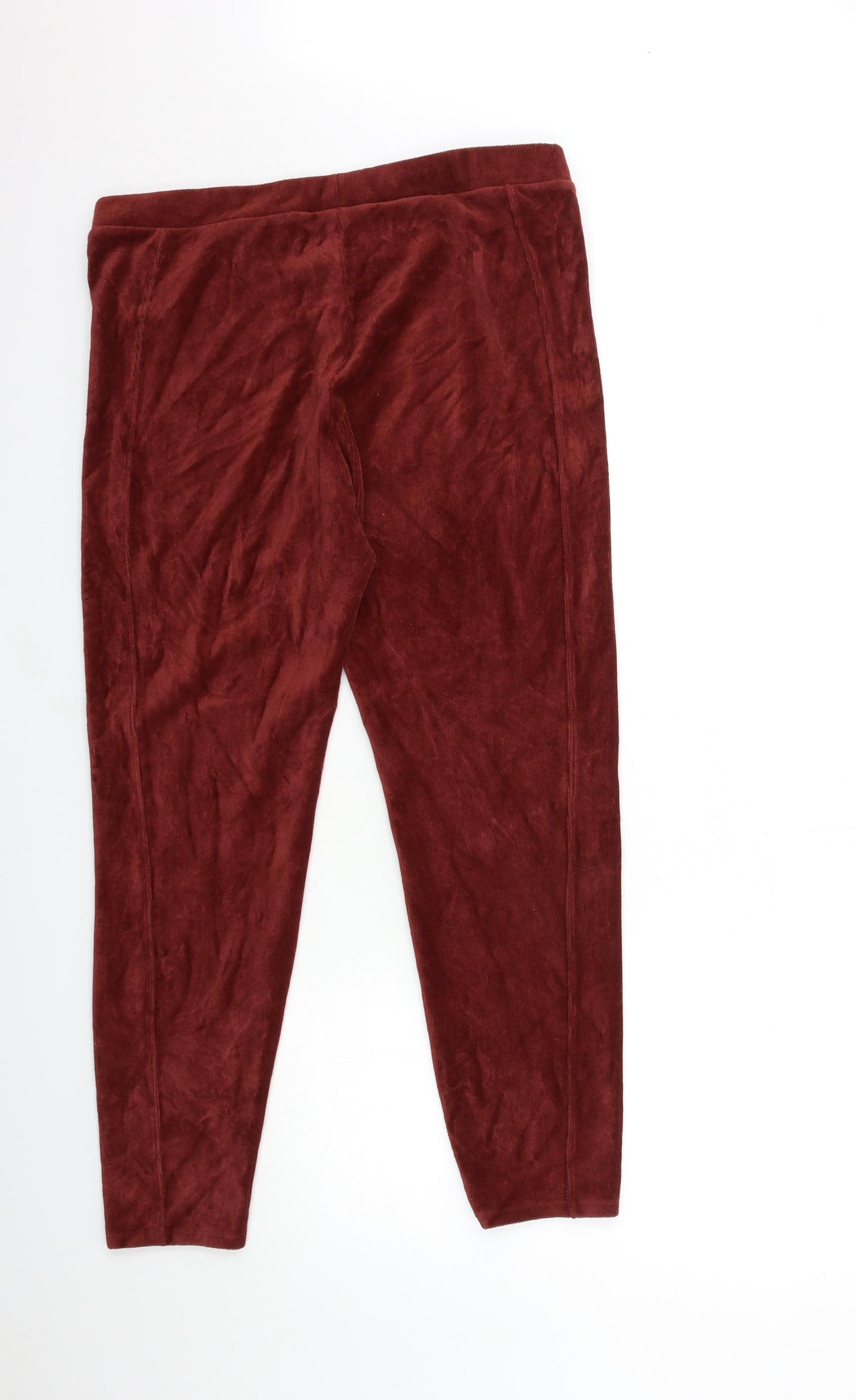 TU Womens Brown  Corduroy Trousers  Size 18 L27 in