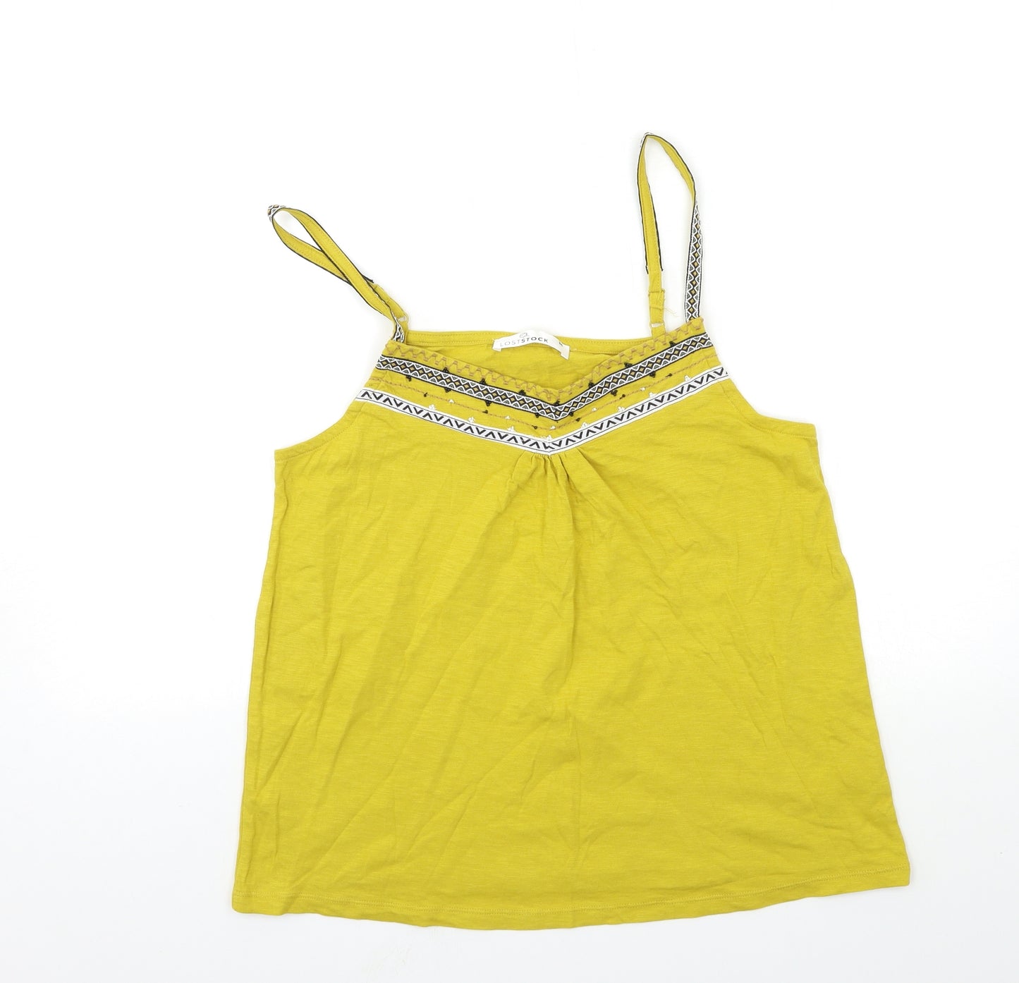 Lockstock Womens Yellow   Basic Tank Size M
