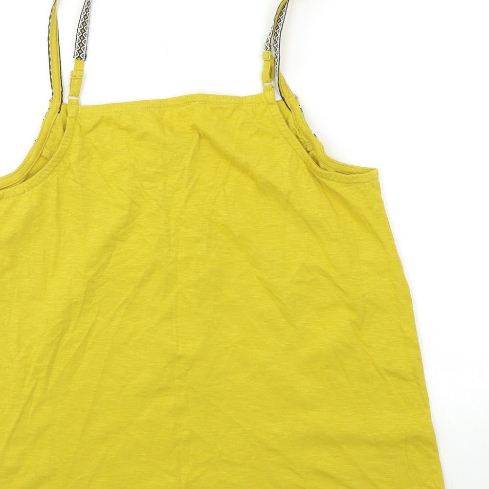 Lockstock Womens Yellow   Basic Tank Size M