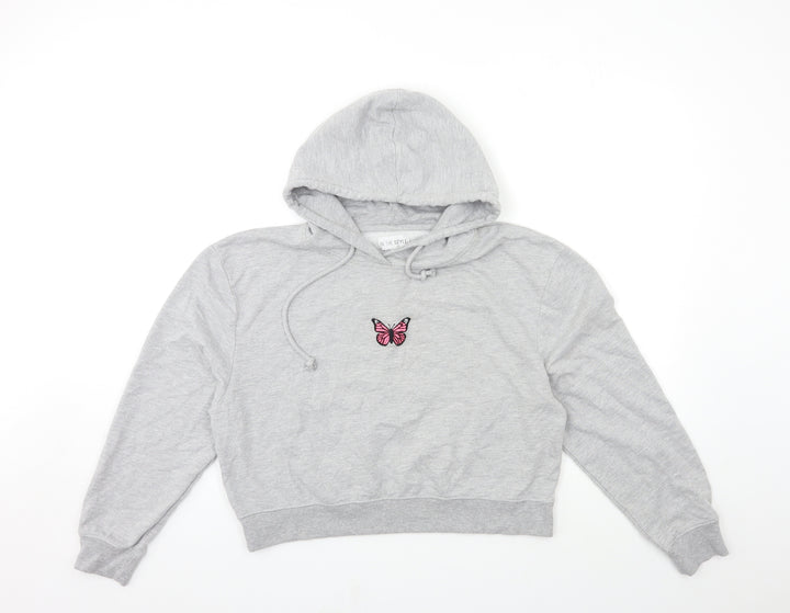 In the Style Womens Grey   Pullover Hoodie Size L