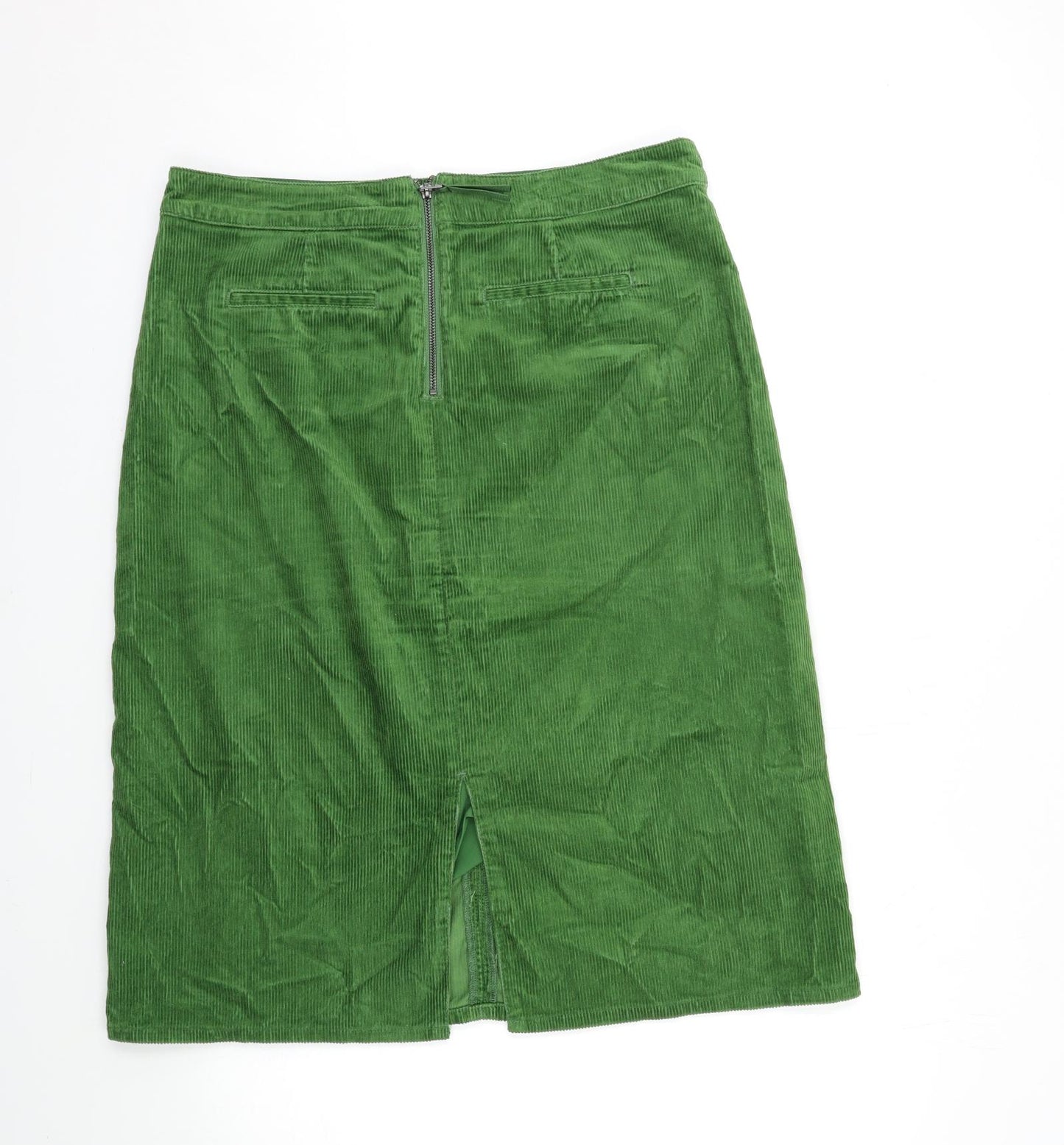 Boden Womens Green  Corduroy A-Line Skirt Size 16