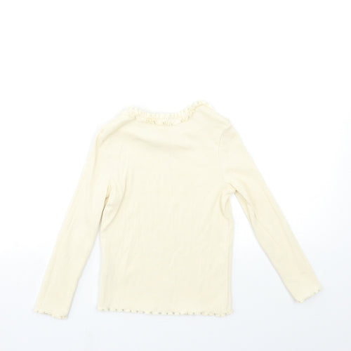 George Girls Beige   Basic T-Shirt Size 5-6 Years