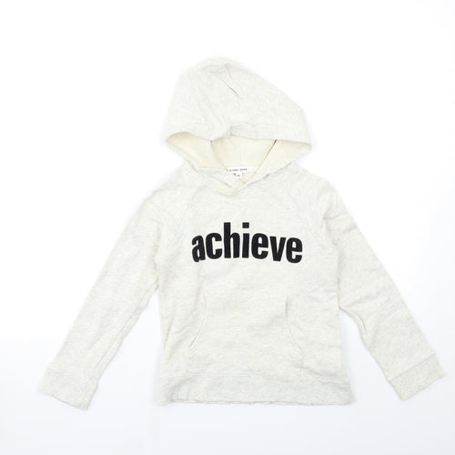 global work Girls Grey   Pullover Hoodie Size 8-9 Years