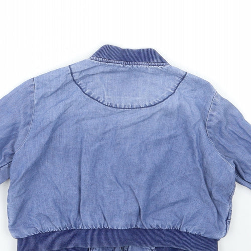 NEXT Girls Blue   Bomber Jacket Jacket Size 5 Years