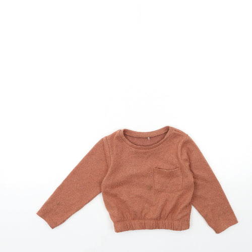 George Girls Brown   Pullover Sweatshirt Size 2-3 Years