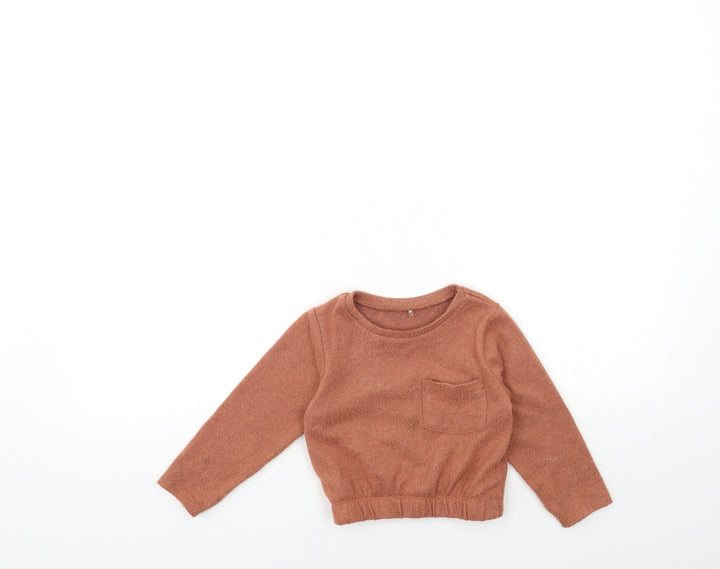 George Girls Brown   Pullover Sweatshirt Size 2-3 Years
