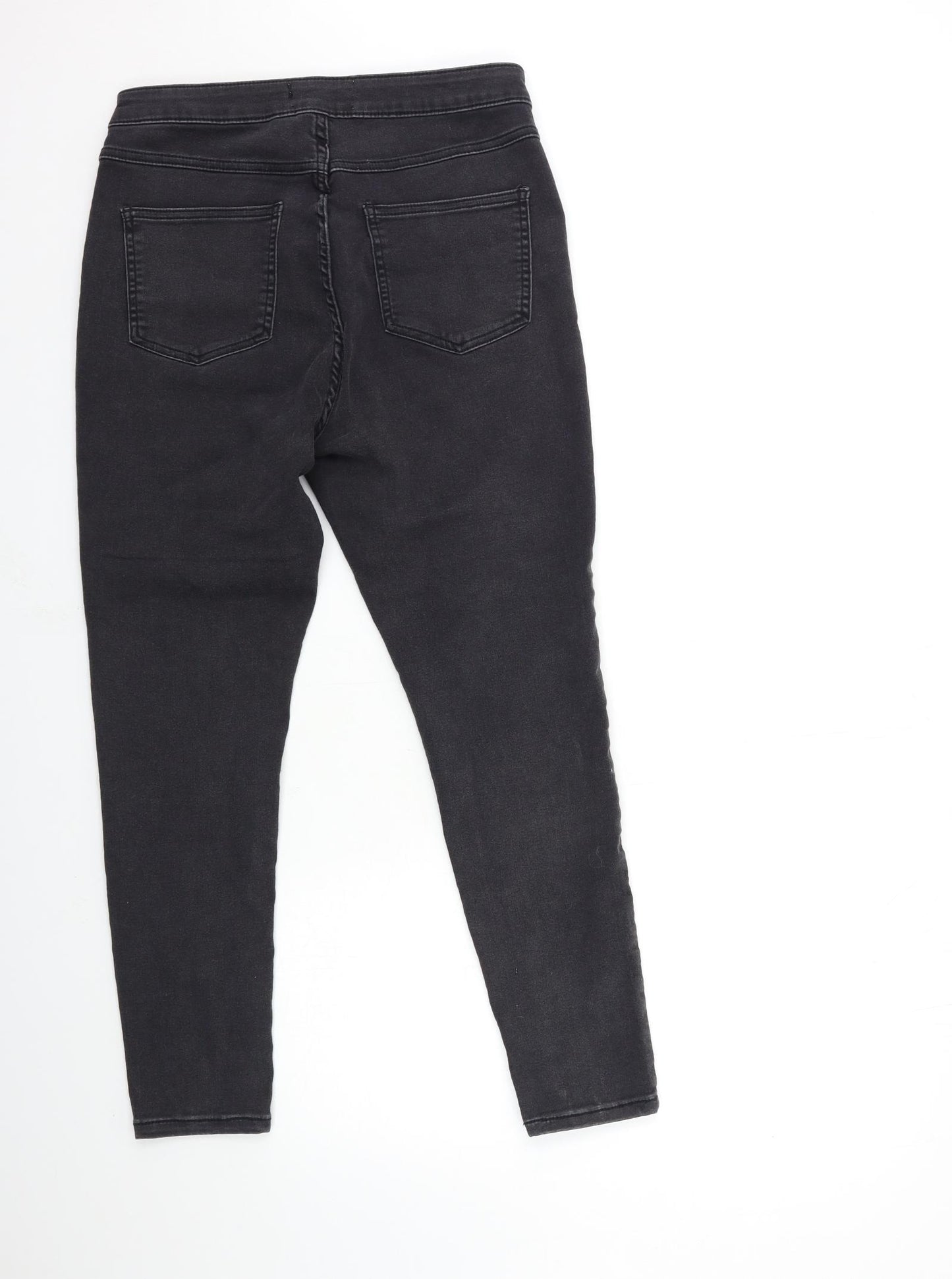 New Look Womens Grey  Denim Jegging Jeans Size 16 L27 in