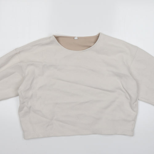 Preworn Womens White   Pullover Jumper Size S