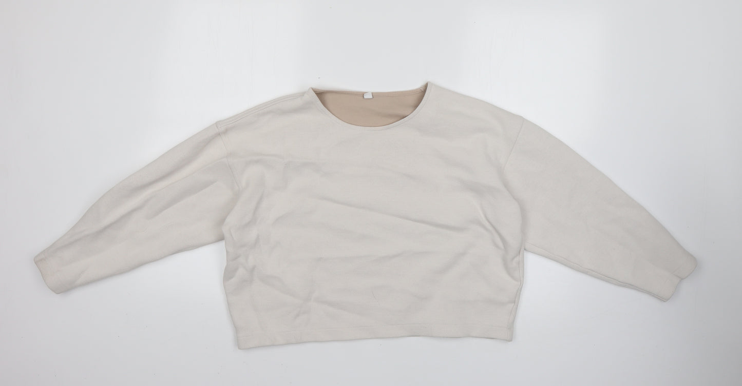 Preworn Womens White   Pullover Jumper Size S