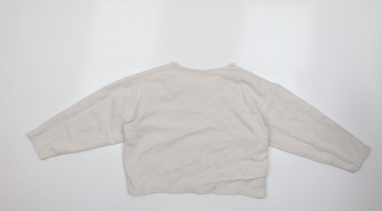 Preworn Womens White   Pullover Jumper Size S