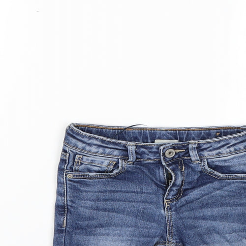 Zara Girls Blue   Cut-Off Shorts Size 4 Years