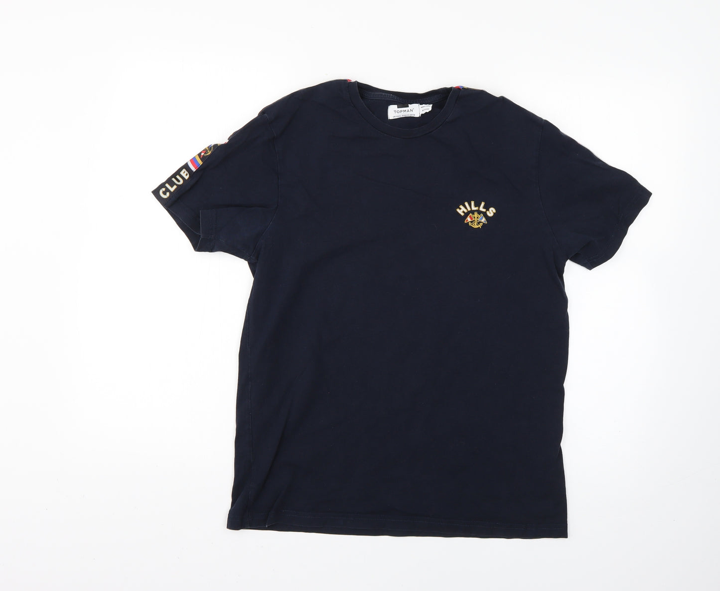 Topman Mens Blue    T-Shirt Size S