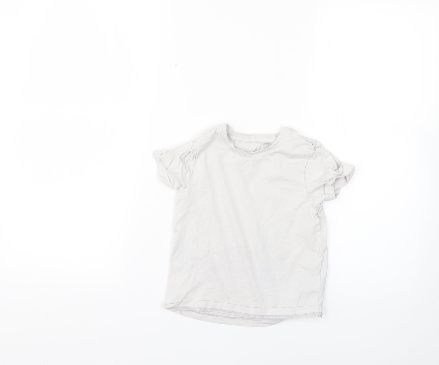 Nutmeg Girls Grey   Basic T-Shirt Size 4-5 Years