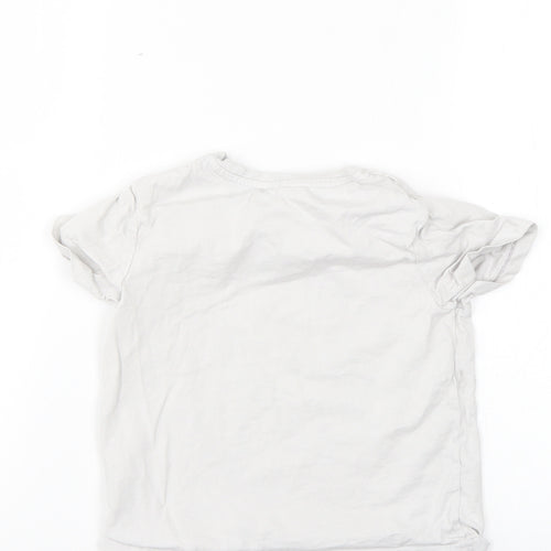 Nutmeg Girls Grey   Basic T-Shirt Size 4-5 Years