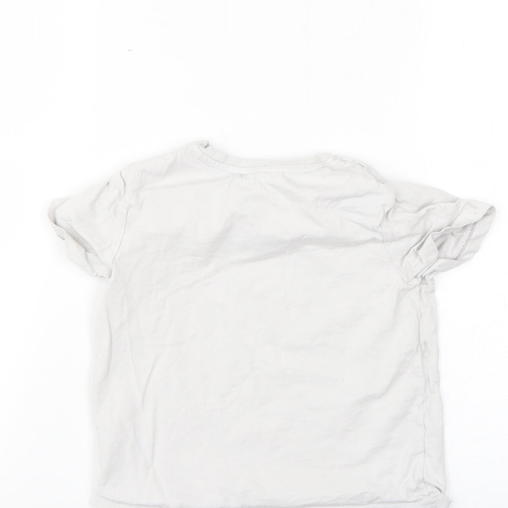 Nutmeg Girls Grey   Basic T-Shirt Size 4-5 Years