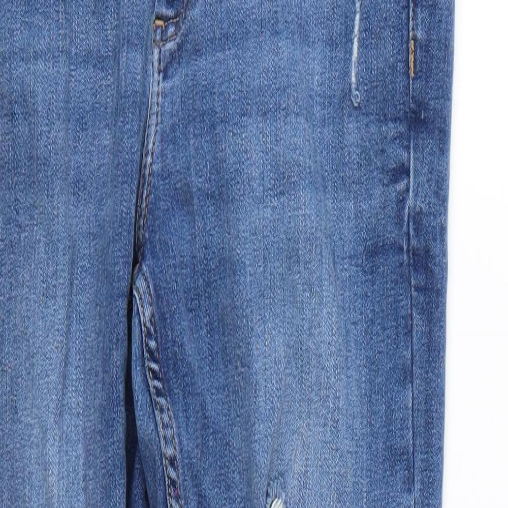 Denim & Co. Womens Blue   Skinny Jeans Size 10 L24 in