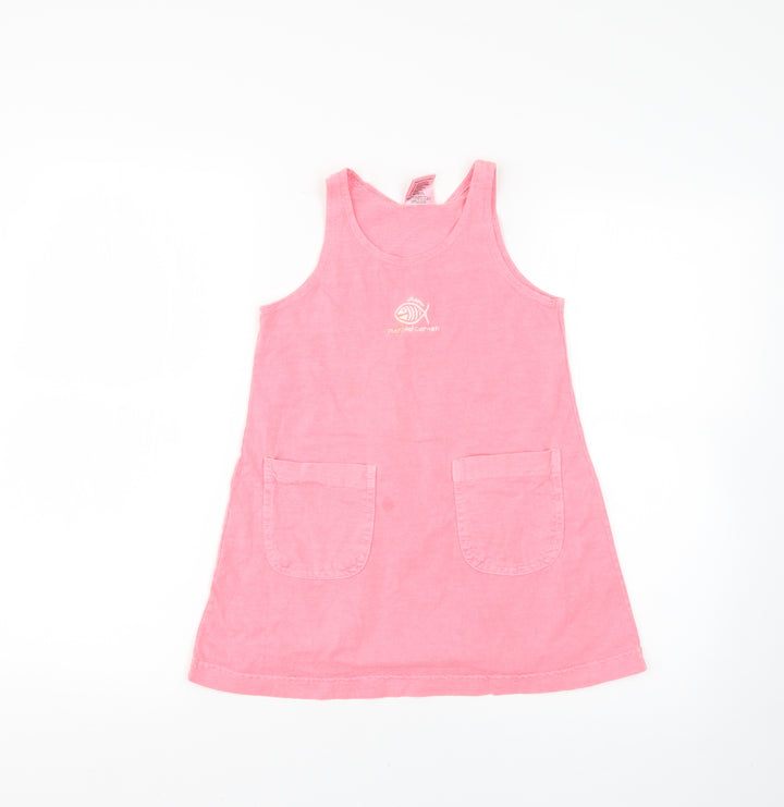 miro Girls Pink   Pinafore/Dungaree Dress  Size 4 Years