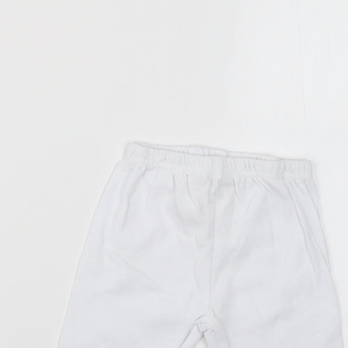 bebe bonito Baby White   Cropped Trousers Size 3-6 Months