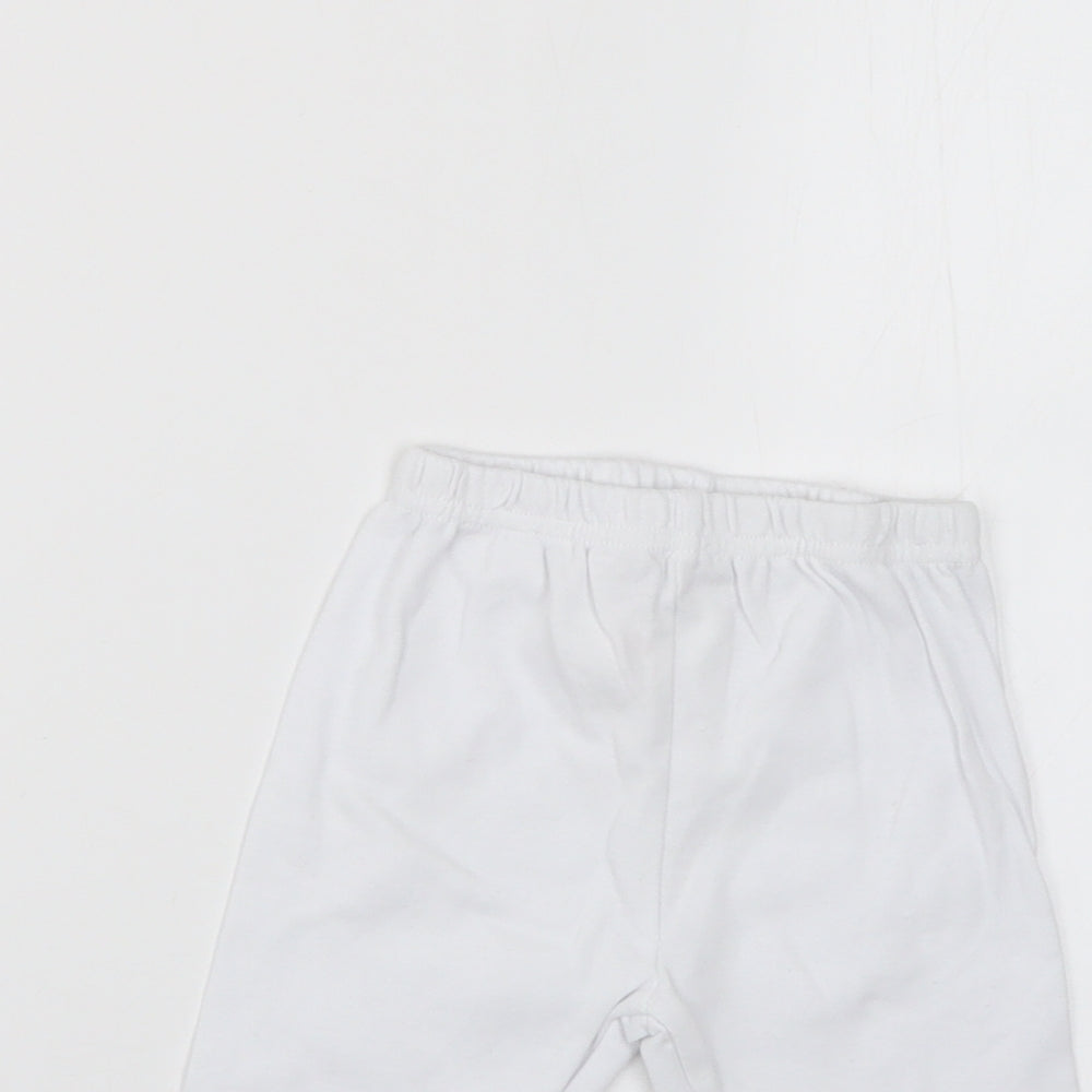 bebe bonito Baby White   Cropped Trousers Size 3-6 Months
