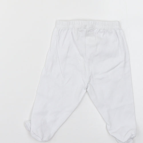 bebe bonito Baby White   Cropped Trousers Size 3-6 Months