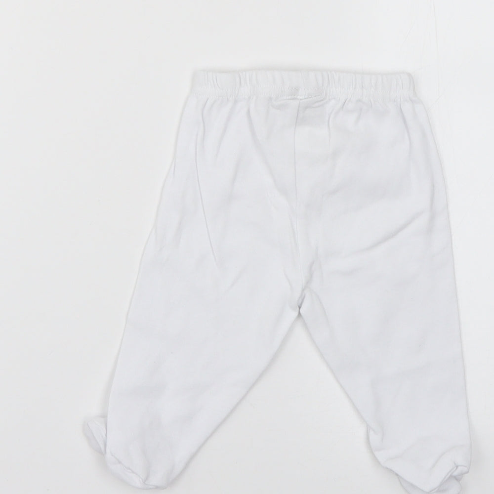 bebe bonito Baby White   Cropped Trousers Size 3-6 Months