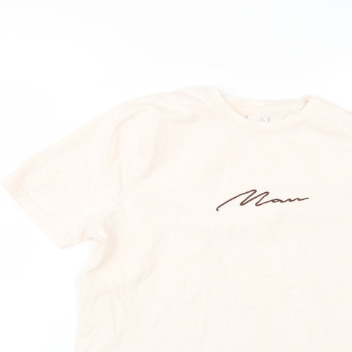 Boohoo Mens Pink    T-Shirt Size S