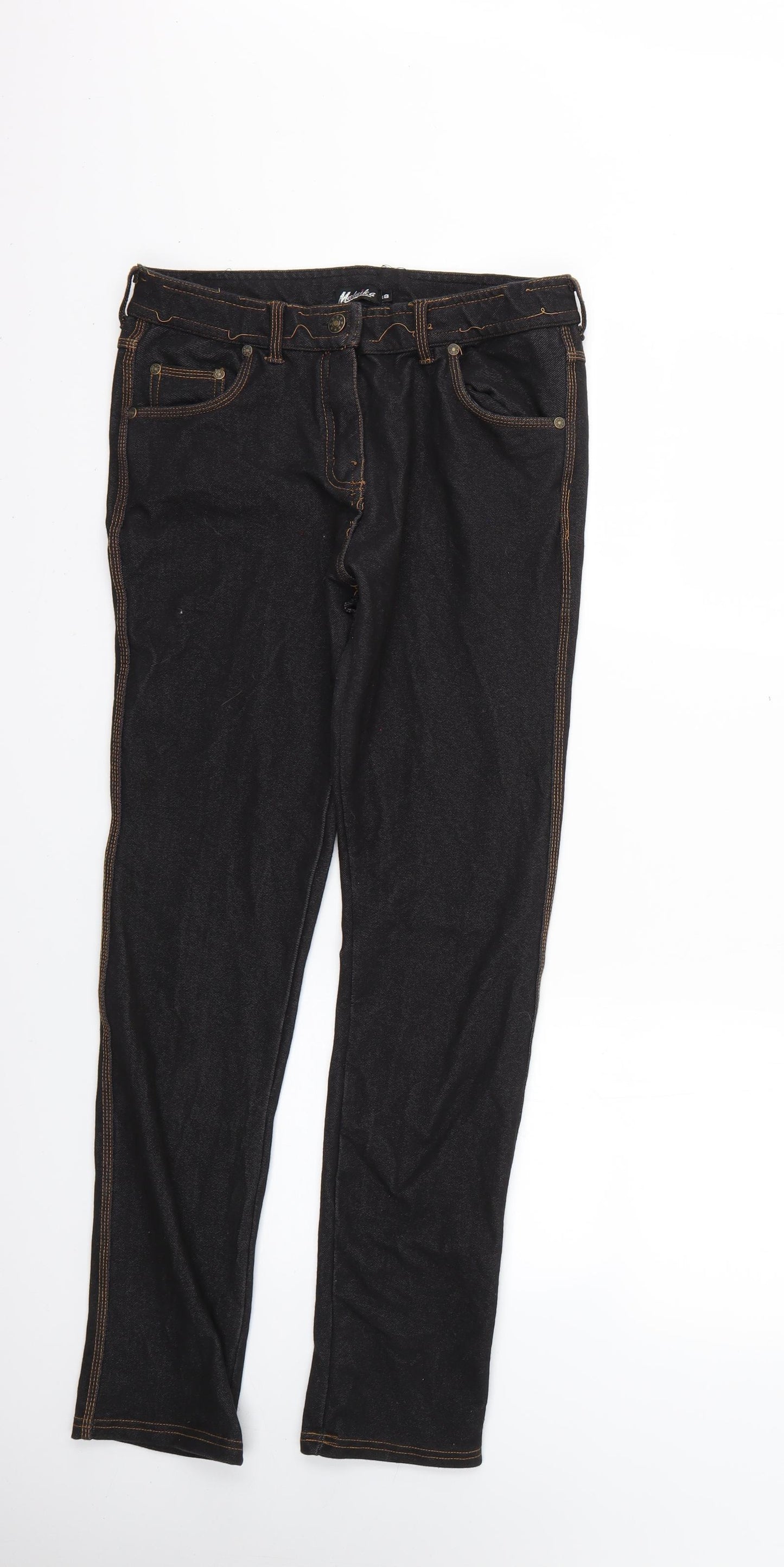 malaika Womens Black   Jegging Jeans Size 18 L28 in