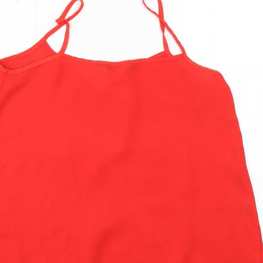New Look Womens Red   Basic Blouse Size 8